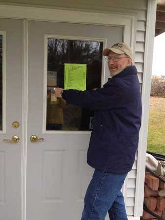 posting the building permit