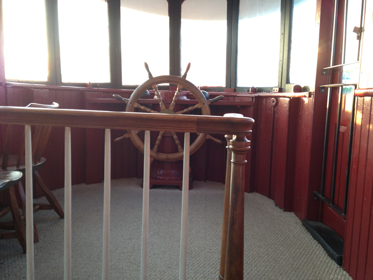 Pilot House...Top deck of tug boat restaurant